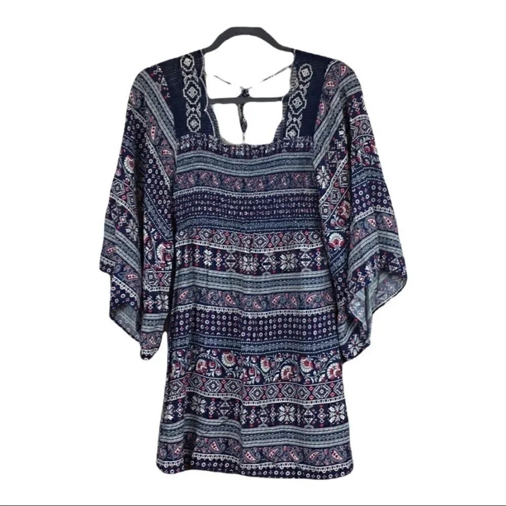 Altar’d State | Boho Multi Print Festival Dress| S